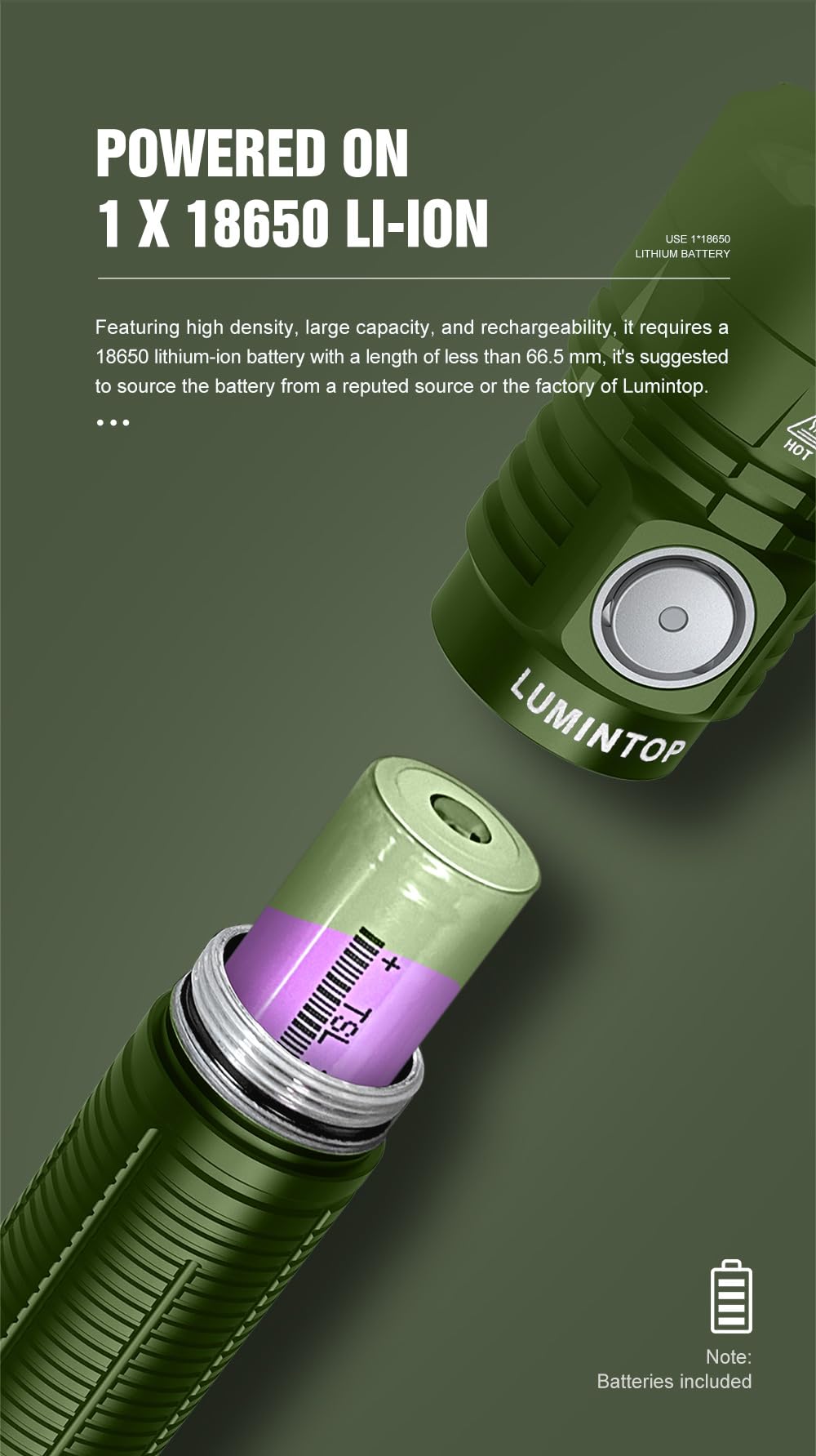 Lumintop W1 LED COB 700LM Multipurpose Flashlight with