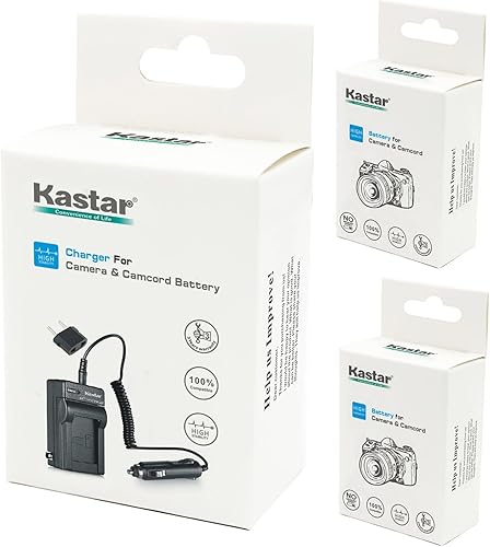Miniatura 4 de Kastar Batería totalmente decorada (paquete de 2) + cargador para Canon BP-727 y VIXIA HF M50, HF M52, HF M500, HF R30, HF R32, HF R40, HF R42, HF