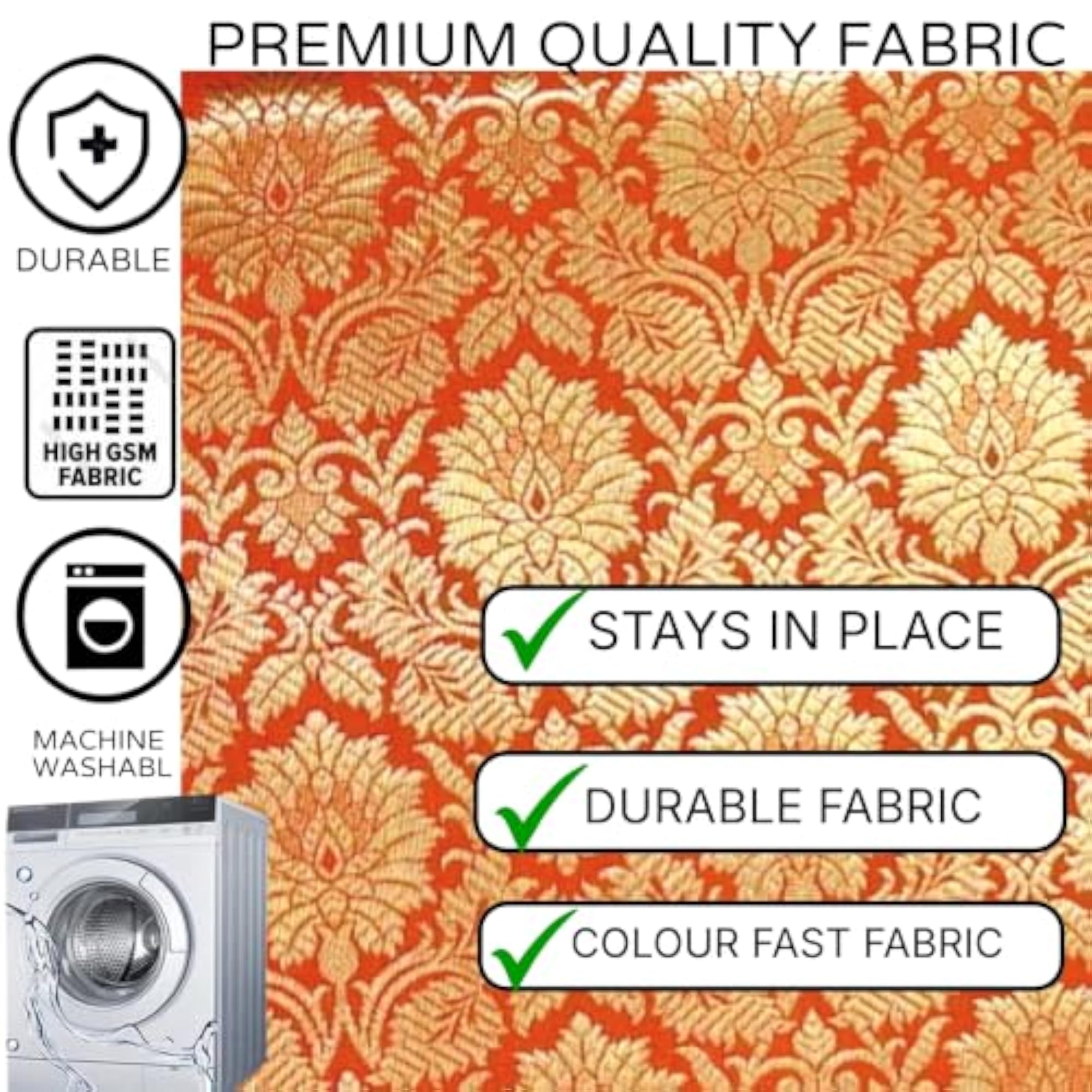 Banarsi Brocade Silk & Gold Jacquard Table Runner