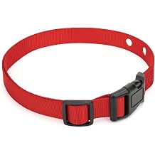 Pet Dog Replacement Collar Strap, 2 Holes Adjustable Collar Compatible with PetSafe In-Ground Fence & Wireless Fence Series, Pet Polyester Collar Strap