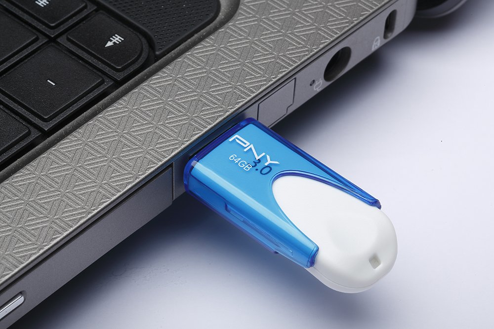 PNY Attaché 4 3.0 - pamięć USB - 64 GB - USB 3.0 - niebieski