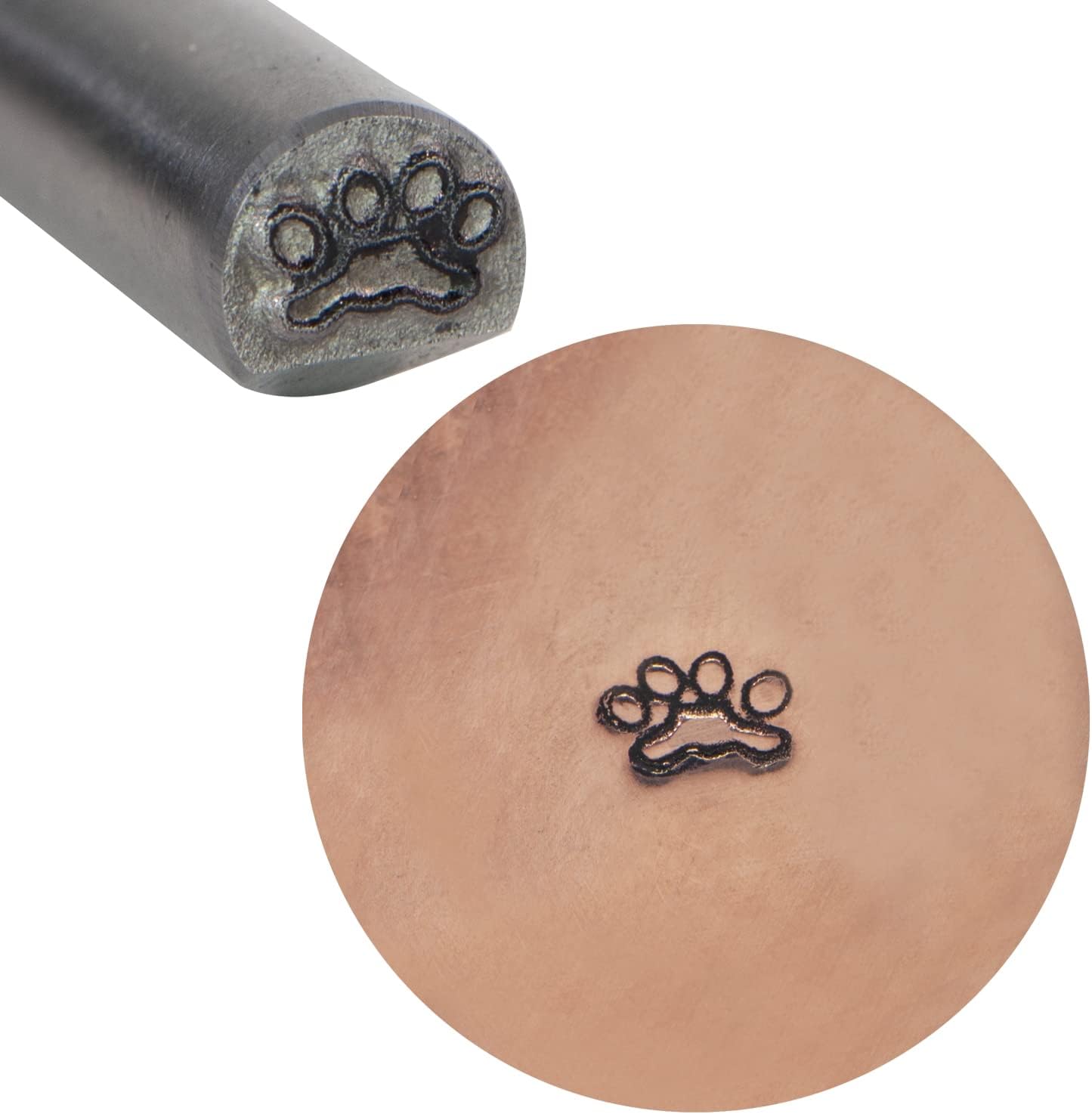5 MM Paw Print Stamp Jewelry Making Metal Design Charm Blank Marking Tool
