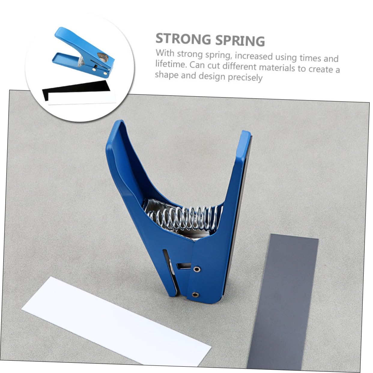 Punzón Cortador de Púas de Guitarra R26b de Metal Azul | Uso Fácil y Duradero, Herramienta para Hacer Guitarras, para Guitarristas y Plumillas