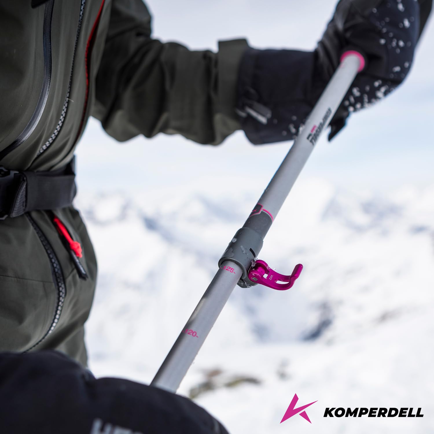 Komperdell Contour Titanal II kijki trekkingowe kijki trekkingowe kijki narciarskie różowe