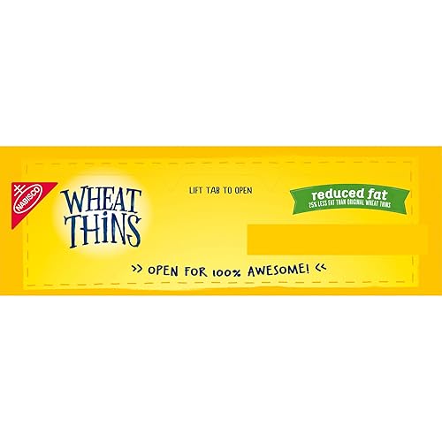 Miniatura 17 de Wheat Thins Galletas de trigo integral de grano entero reducido en grasa, tamaño familiar, 12.5 onzas
