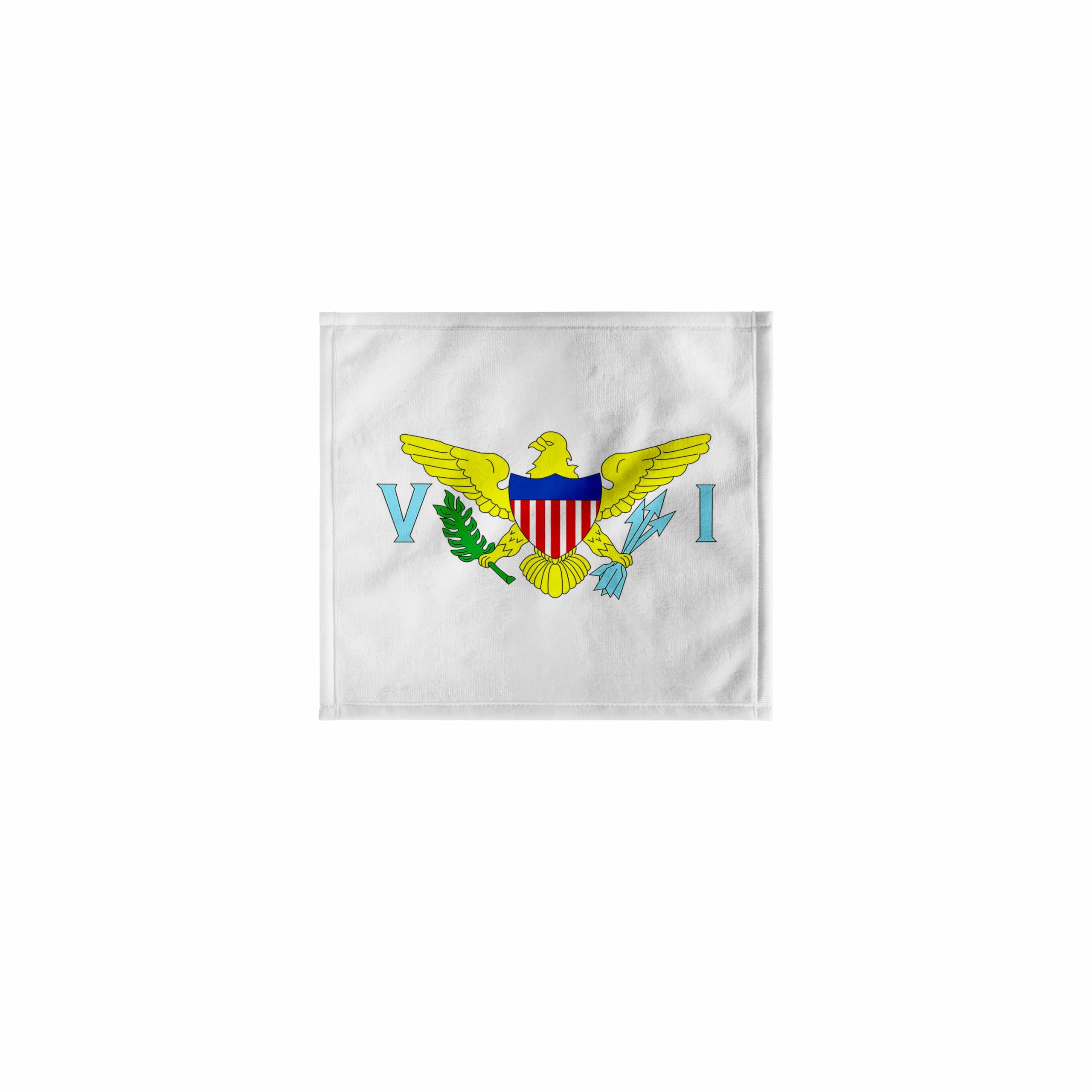 3dRose 11x12 Wash Cloth for Face and Body - The Caribbean Flag for The United States Virgin Islands. Creative Studios – Islands