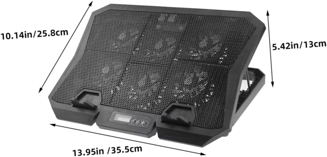 Laptop Cooling Stand with 6 Quiet Fans 15.6 Inch Adjustable Speed Blue Light Cooling Pad for Gaming and Office Use Portable Laptop Cooler Holder