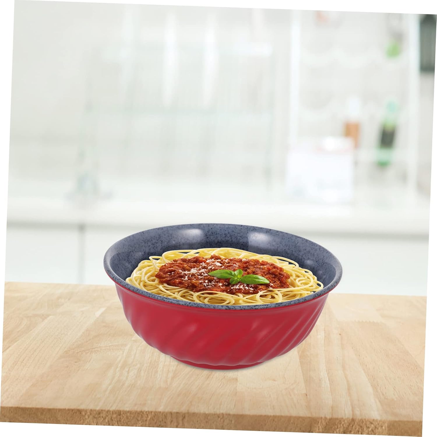 Amosfun Creative Faux Ceramic Ramen Bowl for Instant Noodles and Candy image 4