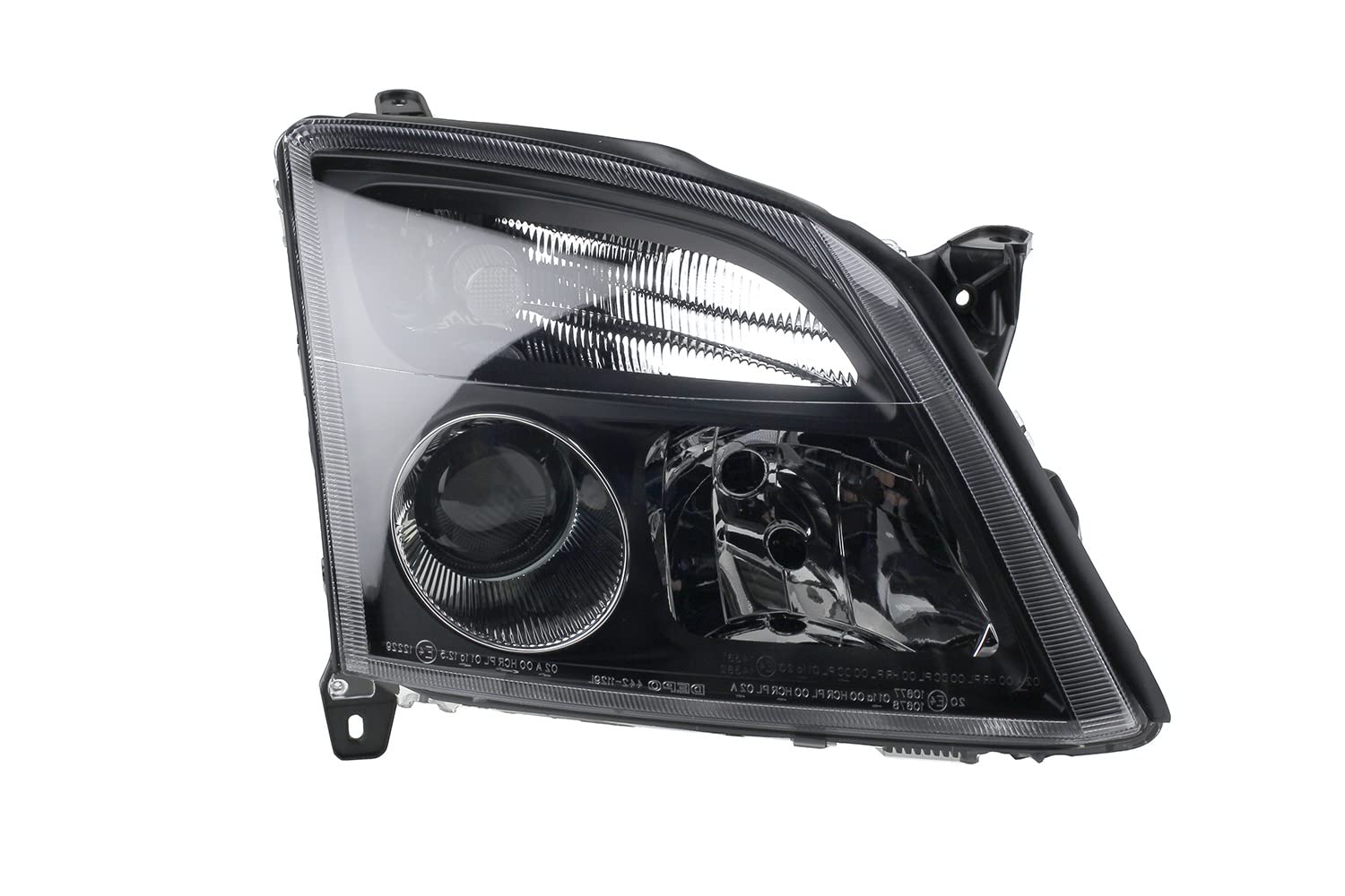 Johns, Juego de faros halógenos para Opel Vectra negro C 02-05 H7 H7 transparente L R