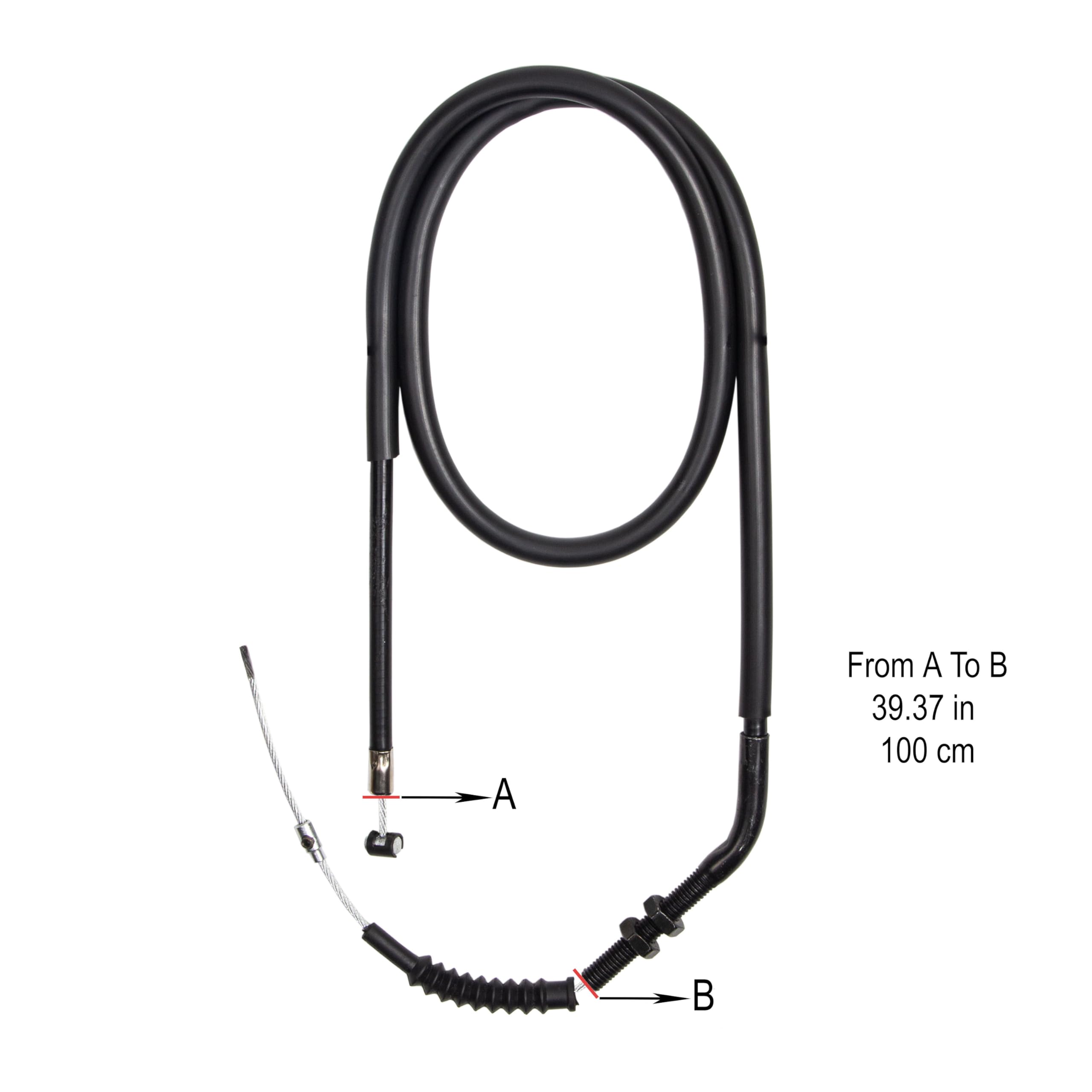 MOTOMASTER Câble de Commande Universel Pour Moto, Kit de Câble D'embrayage Universel Compatible Avec Honda Yamaha BMW Kawasaki Indian Suzuki Ducati Victory Triumph KTM Aprilia GasGas Sherco CF