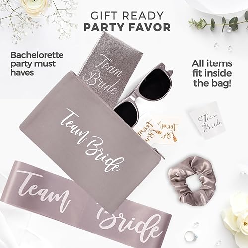 Miniatura 3 de Accesorios y suministros para despedida de soltera  Paquete de 56 piezas de regalos de despedida de soltera con banda de despedida de soltera, gafas