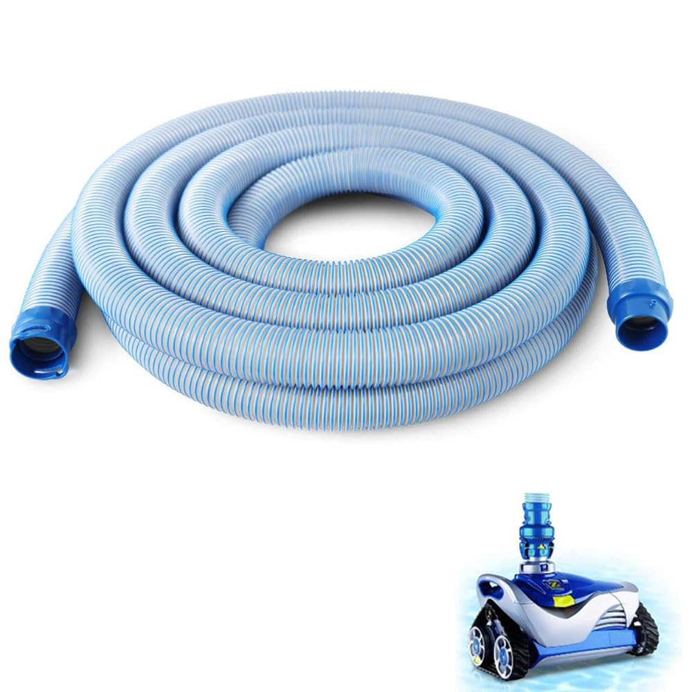 Photo 1 of 25 FT R0527700 Long Pool Cleaning Vacuum Hoses, 25ft Fast Twist Lock Hose Replacement Kit Compatible for Zodiac Baracuda MX6,MX8,X7,T3,T5 Swimming Pool Cleaner (1 Pack)