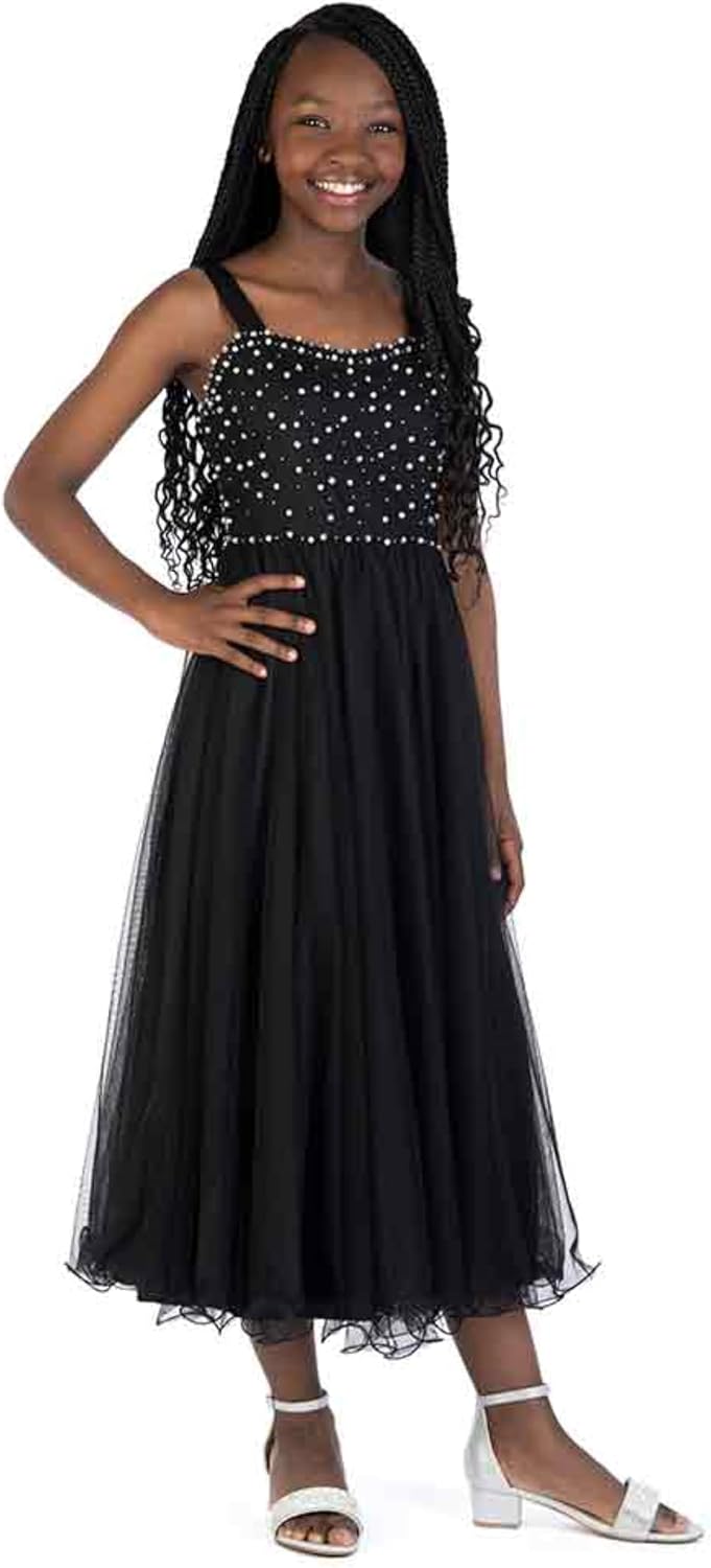 Speechless Girls' Sleeveless Black Maxi Party Dress