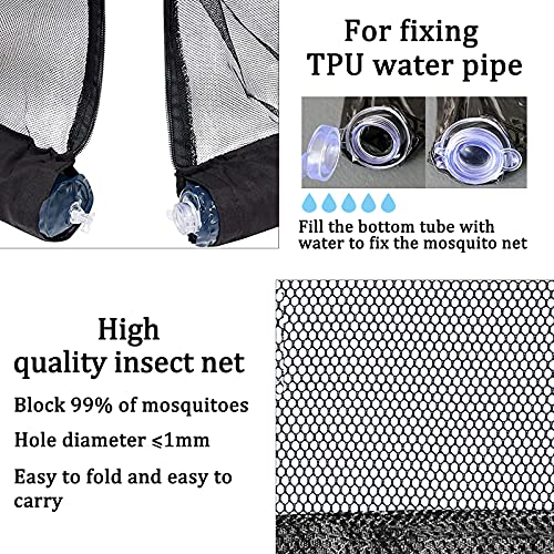 Jeoeus Umbrella Netting For Outdoor Umbrellas,Umbrella Mosquito Netting,Garden Patio Umbrella Mosquito Netting,With Double Zipper Door, For Almost Outdoor Market Table Umbrellas & Cantilever Offset Hanging Umbrella W/Tilt 7.5-11Ft #TOP3