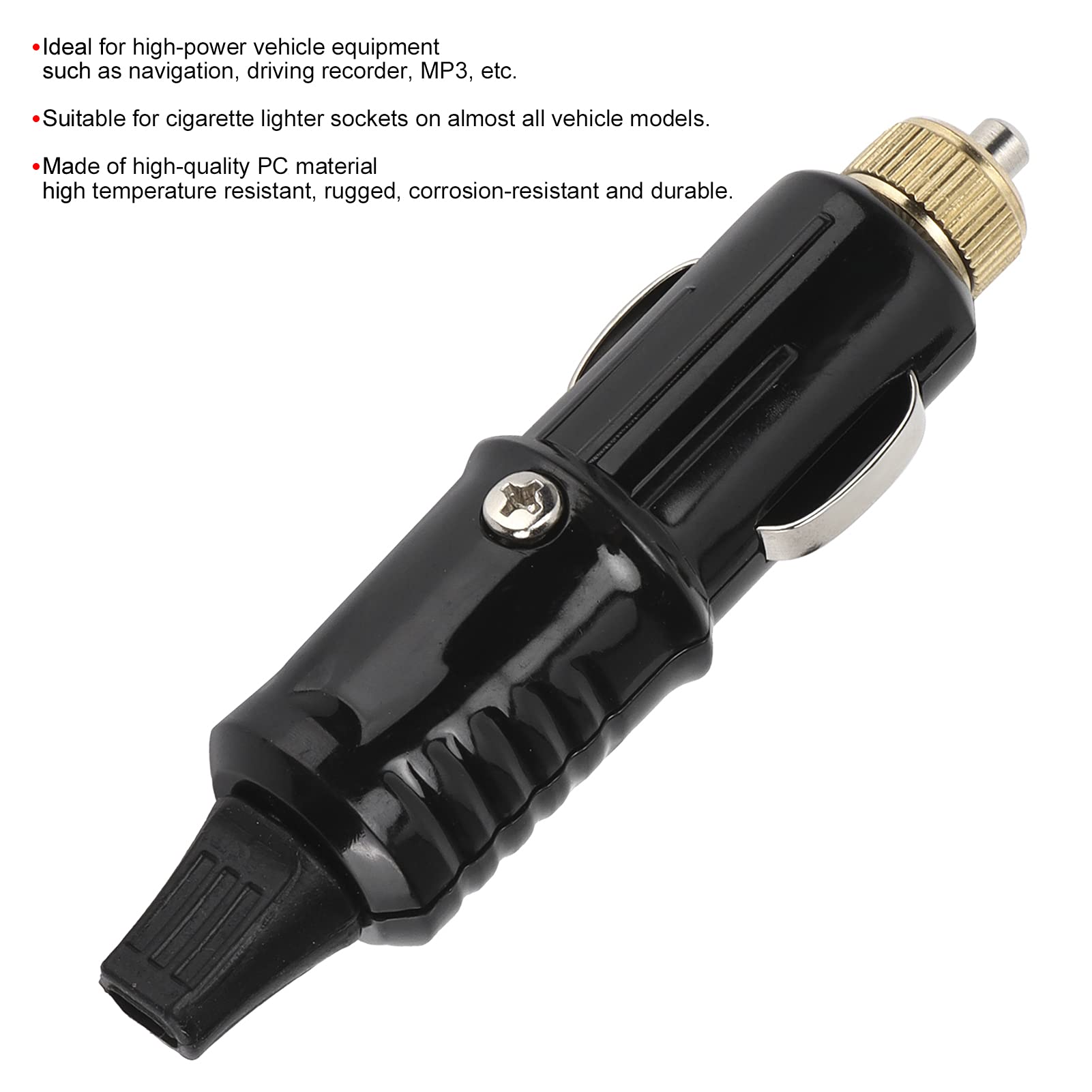 Adapter gniazda zapalniczki samochodowej, złącze zapalniczki samochodowej, 12 V do nawigacji samochodowej, elektryczny wentylator do lodówki MP3