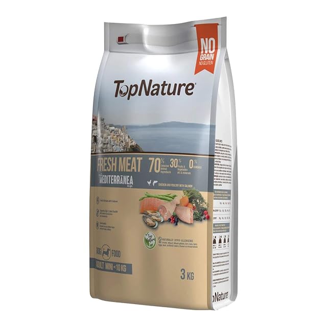 Pienso TOPNATURE Receta Mediterránea, Perros Razas Pequeñas, Saco 3 Kg