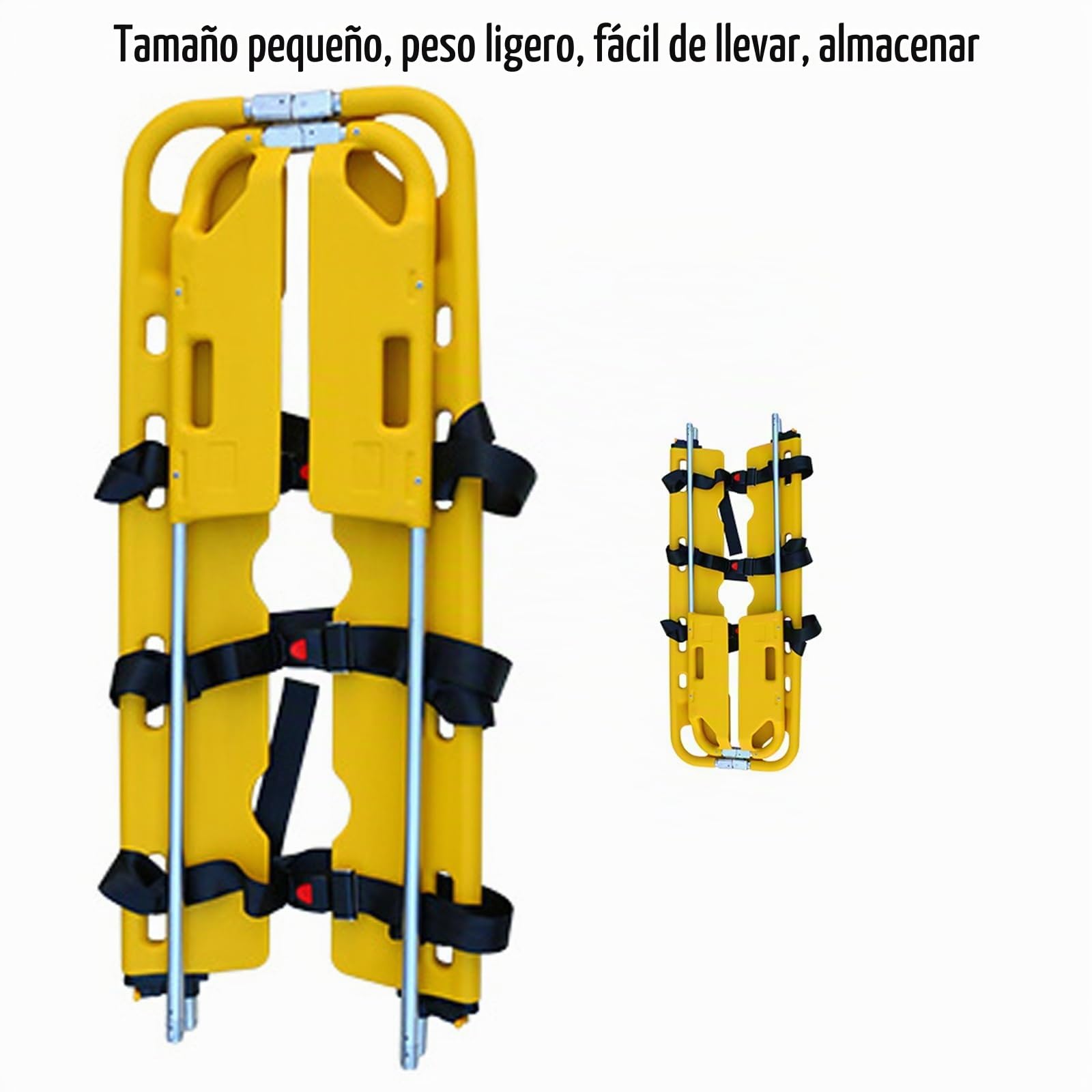 Camilla Móvil Plegable, Tablero EMT, Camilla De Rescate De Piscina, Inmovilización De Camilla, Tablero De La Columna, Longitud Ajustable, con Correas De Seguridad