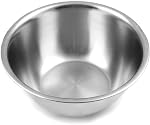Fox Run 7329 Grand bol de mélange, acier inoxydable, préparation de 6,25-Quart, mélange & Serv. 6.25 Mélange de quartz Bol de lave-vaisselle Coffret en acier inoxydable durable & Résistant aux rayures