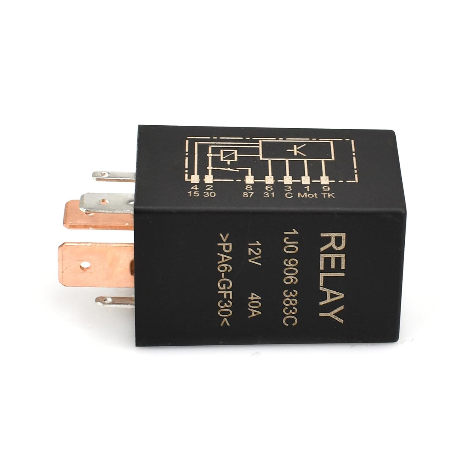 1J0906383C 409 7-Pin Fuel Pump Relay,409 Fuel Pump Relay Compatible with Audi VW Volkswagen Jetta Golf Passat GTI MK4 Beetle Replace 1J0906383B 1J0906383
