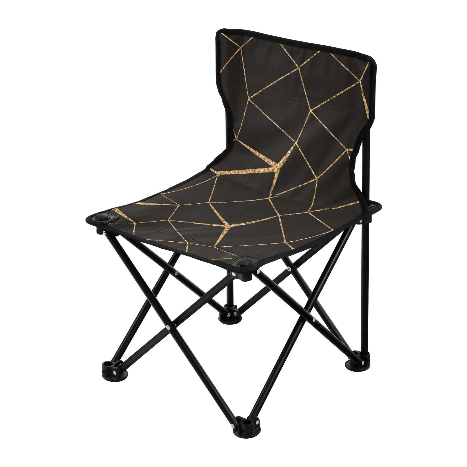 FRODOTGV Sedia da campeggio ultraleggera compatta in rete dorata, ultra leggera, con borsa per il trasporto, sedie da esterno per campeggio all'aperto, Rete dorata, 1 Size, Country Rustico