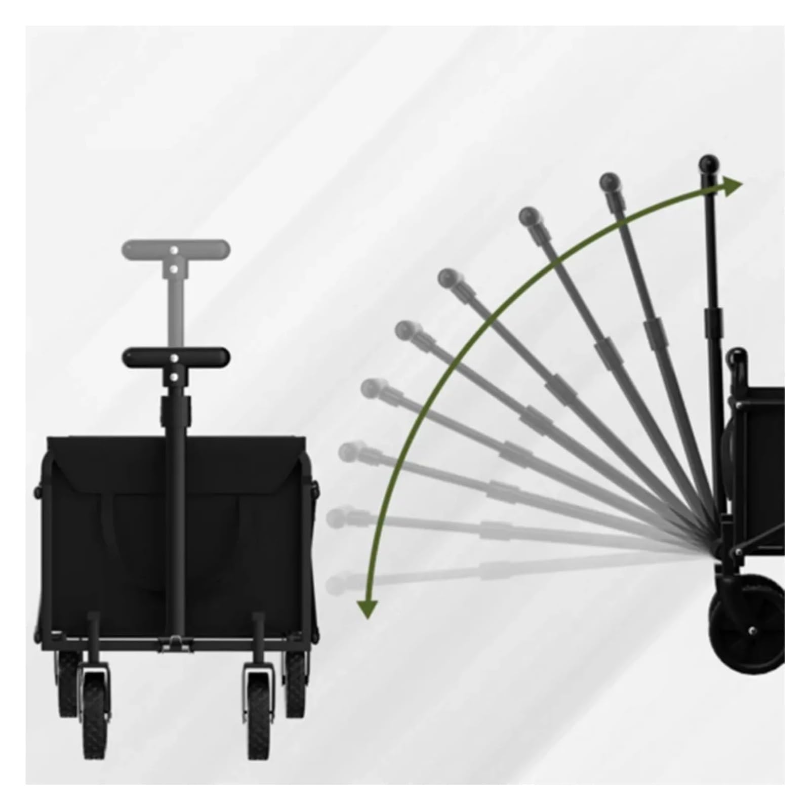 Cact - Carrito de jardín plegable para playa, portátil, ideal para viajes a la playa y actividades de jardinería