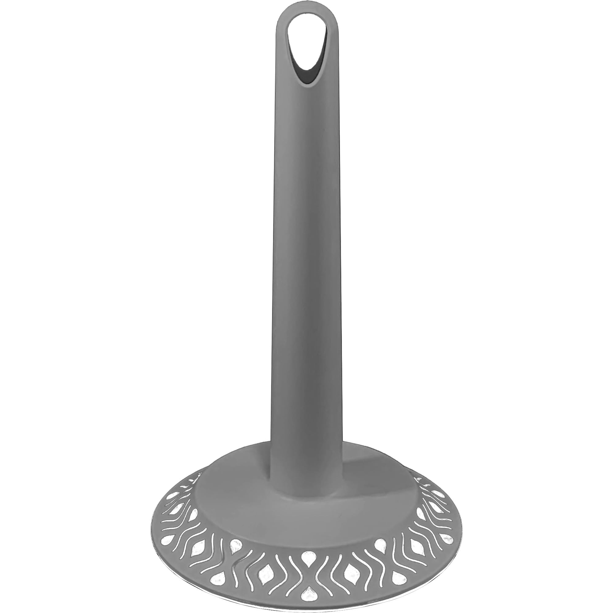 Sicignano | Set Portarotolo Portatovaglioli Portabicchieri, Linea Tosca, Plastica BPA Free - Facile da Spostare, Lavabile in Lavastoviglie, Elegante - 100% Made in Italy (Grigio/Bianco)