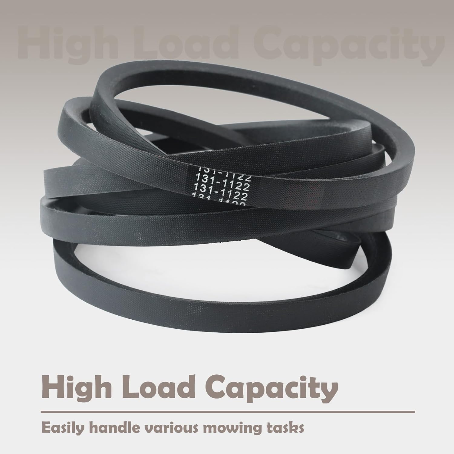 131-1122 Deck Belt Compatible with Toro 74505 74519 74529 79505 Lawn Mower Tractor 52" Decks, 161.38" L x 0.63" W Black