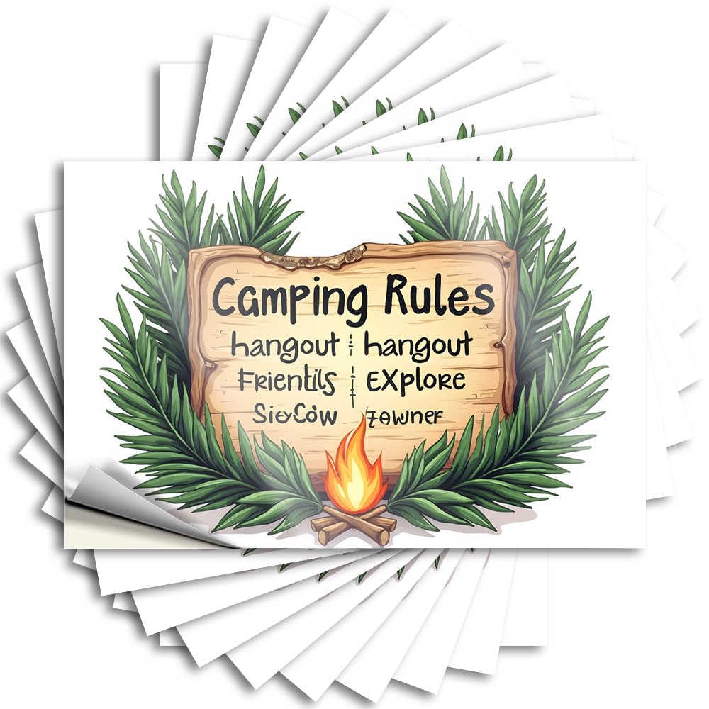 Quote - Heavy Bottle Campfire Tales: A Guide to Fun Camping Adventures with Friends for Christmas Home(6X9CM)