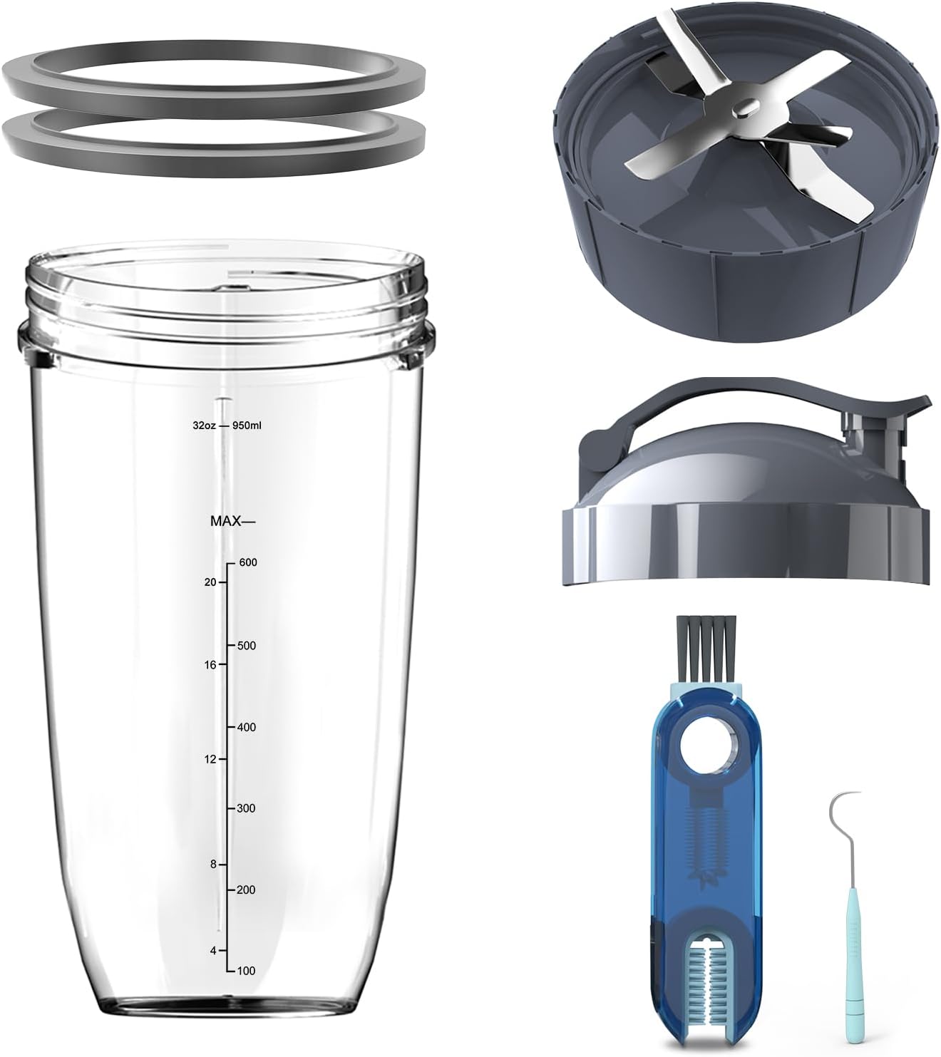 7 Pieces NutriBullet Replacement Parts Cup & Blade