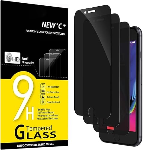Miniatura 196 de NEW'C - Paquete de 3 protectores de pantalla para iPhone 14, iPhone 13, iPhone 13 Pro (6.1 pulgadas), protección mejorada de vidrio templado