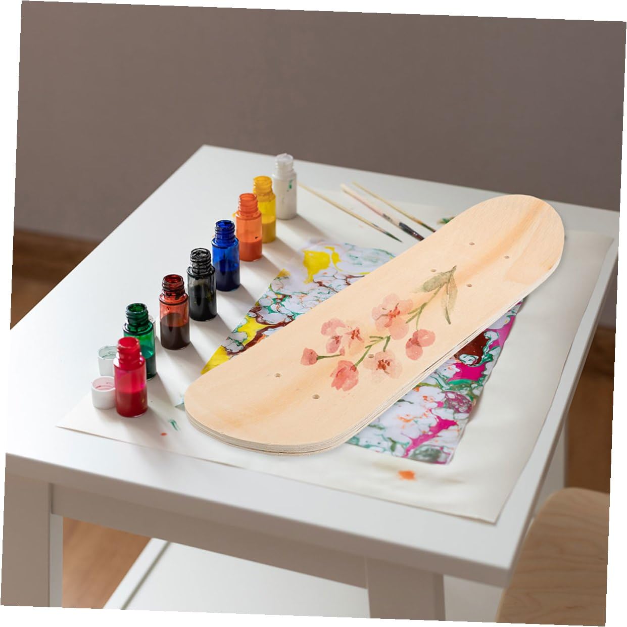 SUPVOX Planche de Skateboard Vierge DIY, Lot de 2, Bois D'érable