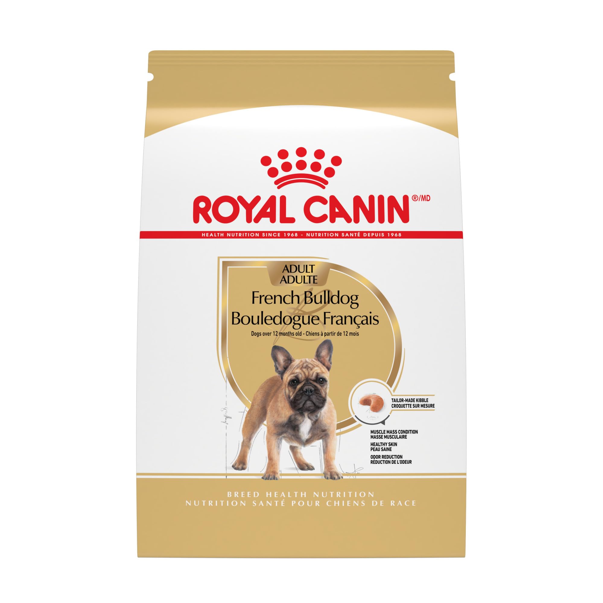 Royal CaninBreed Health Nutrition French Bulldog Adult Dry Dog Food, 17 lb Bag