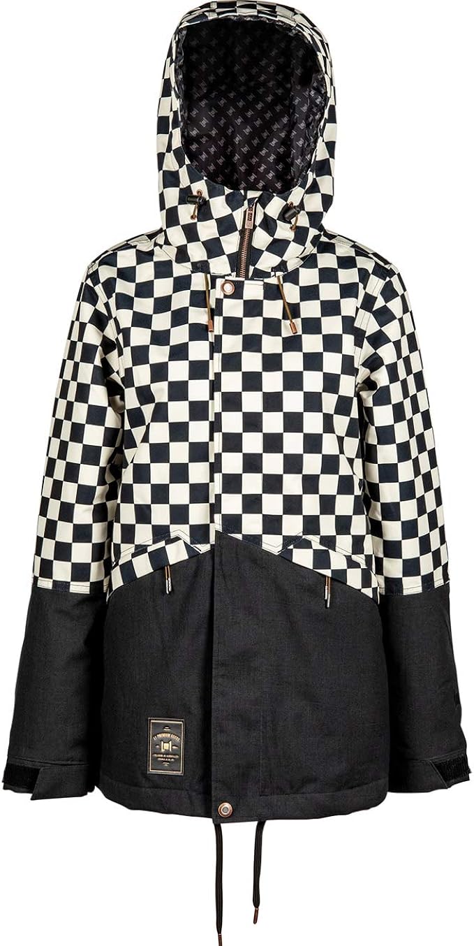 checkered snowboard jacket