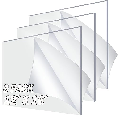 Bedexut Paquete de 20 hojas de plexiglás de 5 x 7 pulgadas de grosor, paneles PETG transparentes para proyectos de manualidades, marco de fotos de