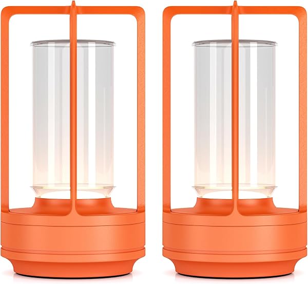 HAPYGI Portable Metal Table Lamp for Indoor/Outdoor,Rechargeable Cordless LED Lamp, 3-Colour Infinitely Dimming Battery