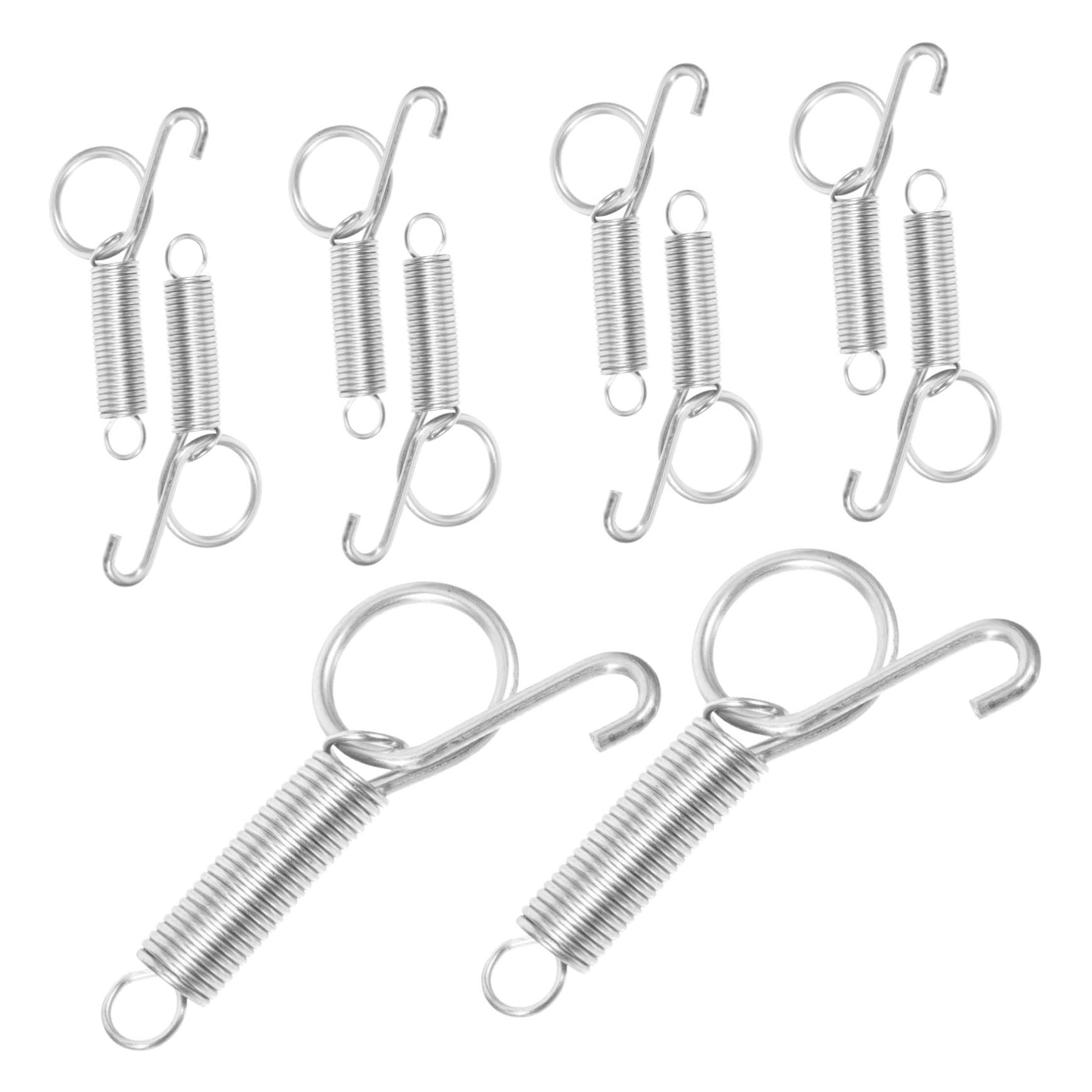 Totority 10pcs Rabbit Cage Door Spring Hooks Bird Cage Door Hooks Parrot Pigeon Fixed Hangers Material
