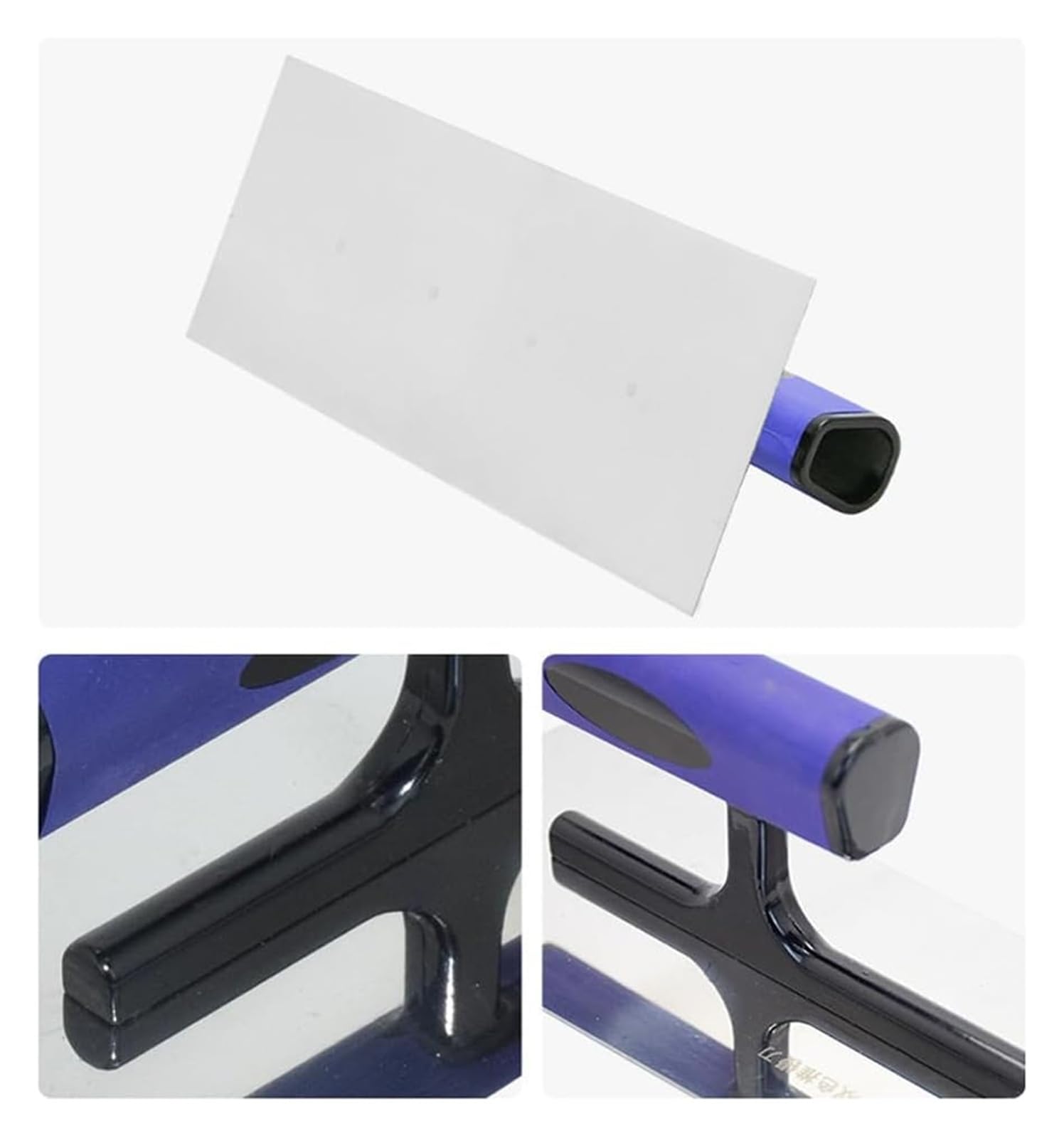 Cazzuola per cemento, con impugnatura morbida, in cemento, cartongesso, intonacatura, piastrelle, muratura, costruzione di utensili manuali(Blue,L)