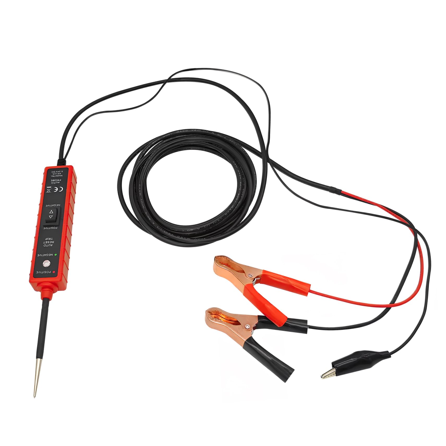 Ciieeo Probador de Circuitos Automotrices Identifica Cortocircuitos y Circuitos Abiertos Dc 6-24v Herramienta para Moto y Remolque