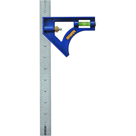 IRWIN Tools Combination Square, ABS-Body , Blue , 12-Inch (1794470)