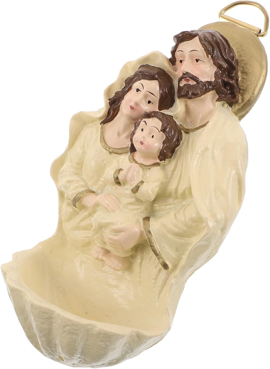 FOMIYES Christmas Jesus Birth Figurine Pendant 7x3.5x13cm Resin Nativity Scene Ornament Religious Wall Hanging Decoration for Home Communion