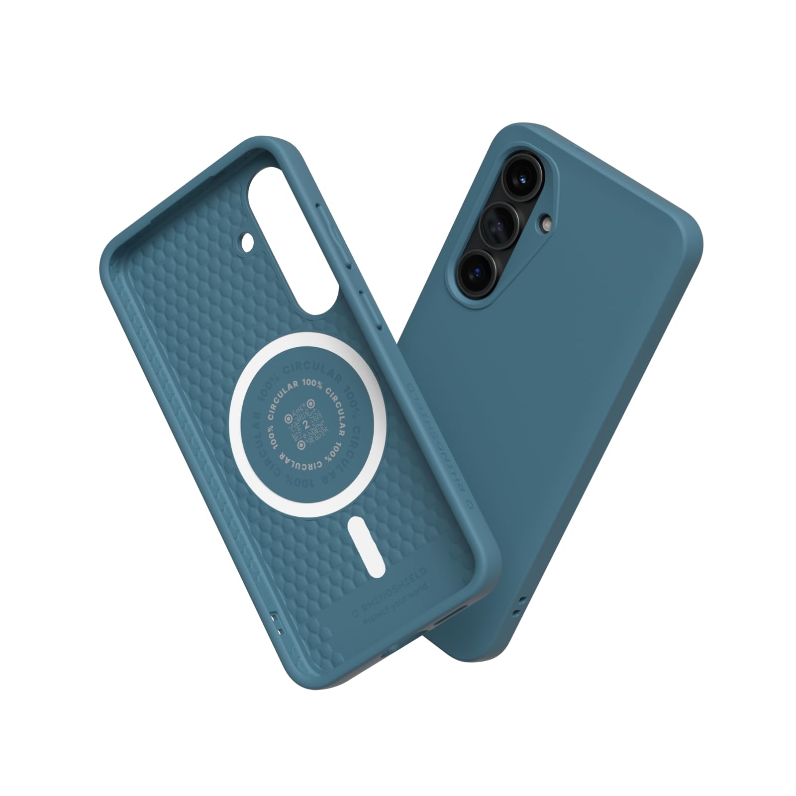 Coque Galaxy S25 incassable RhinoShield SolidSuit Magsafe bleu - 6