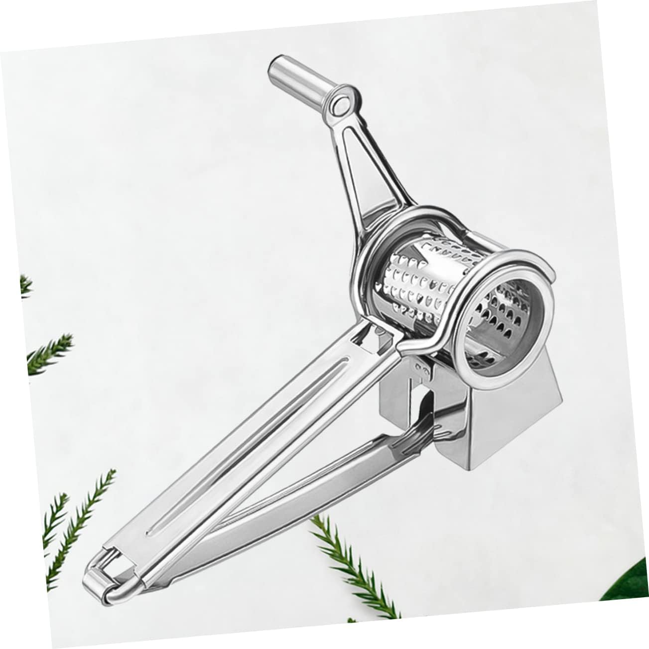 Alipis 1Pc Stainless Crank Grater for Cheese Garlic Kitchen Crank Grater for Home Use for Shredding Hard Cheese Nuts More