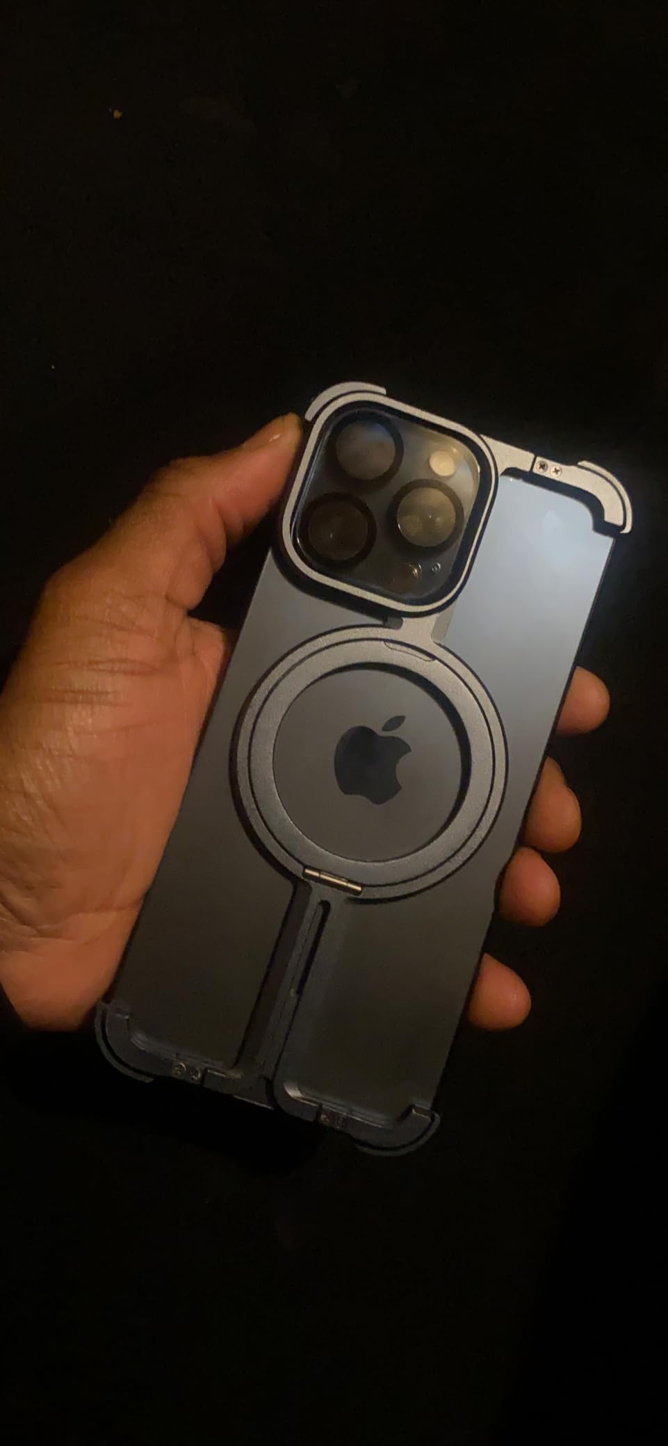 For Iphone 16 Pro Max 15 14 13 Metal Frameless Case Magsafe Magnetic Case Cover photo review