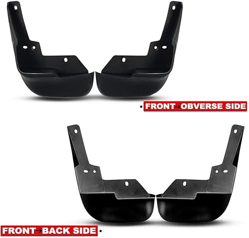 Miniatura 2 de Compatible con Honda Civic 1996-2000 Coupe Sedan 4 unidades de protectores contra salpicaduras delanteros y traseros