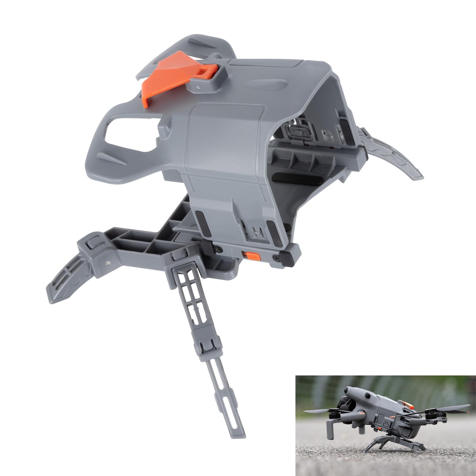 LICHIFIT Foldable Landing Gear for DJI MINI 5 PRO Drone Extended Legs Height Enhancement Stand Spider Leg Style Heightening Bracket Mini5 Pro Height Increasing Kickstand with Propeller Fixator