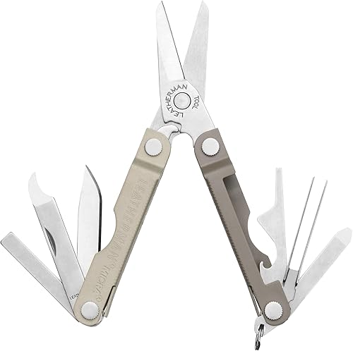 LEATHERMAN, Micra, llavero multiherramienta con herramientas de aseo, mini navaja para transporte diario (EDC), pasatiempos y al aire libre,