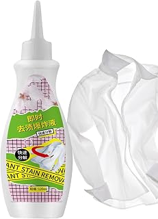 Clothing Stain Remover - Spray and Wash Stain Remover Large Capacity 120ml - Messy Eater Stain Treater for Fabric Hats Oil Red Wine Ink Armpit, Grease Stain Remover for Clothes Baok