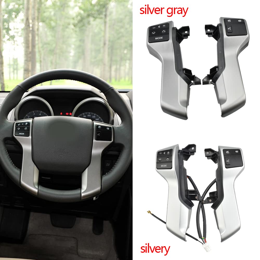 Steering Wheel Mounted Cruise Control Switch Butto Steering Wheel Combination Control Switch 84250-60160 84250-60180 / Fit for Toyota Land Cruiser Prado 150 GRJ150 KDJ150 Car Styling(84250-60160B1)