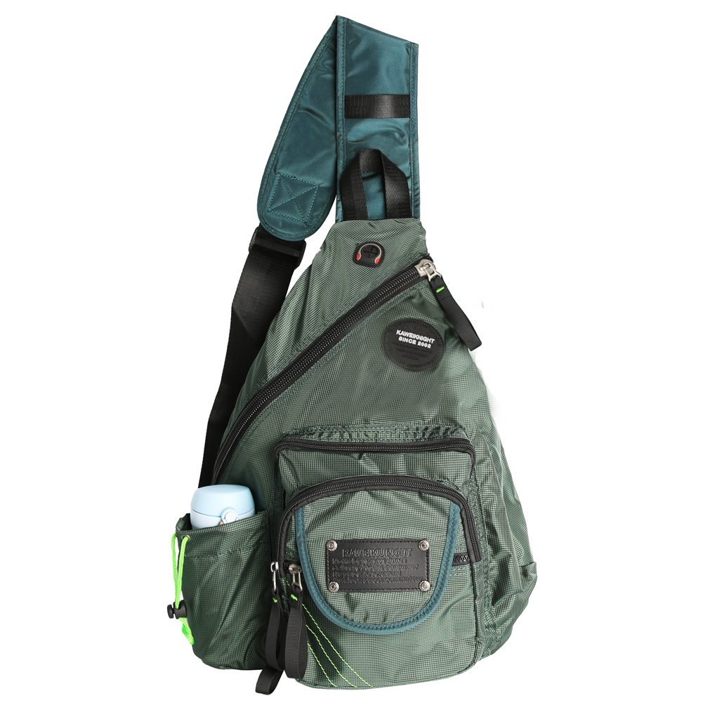 Nylon Sling Bag Daypack Messenger Backpack
