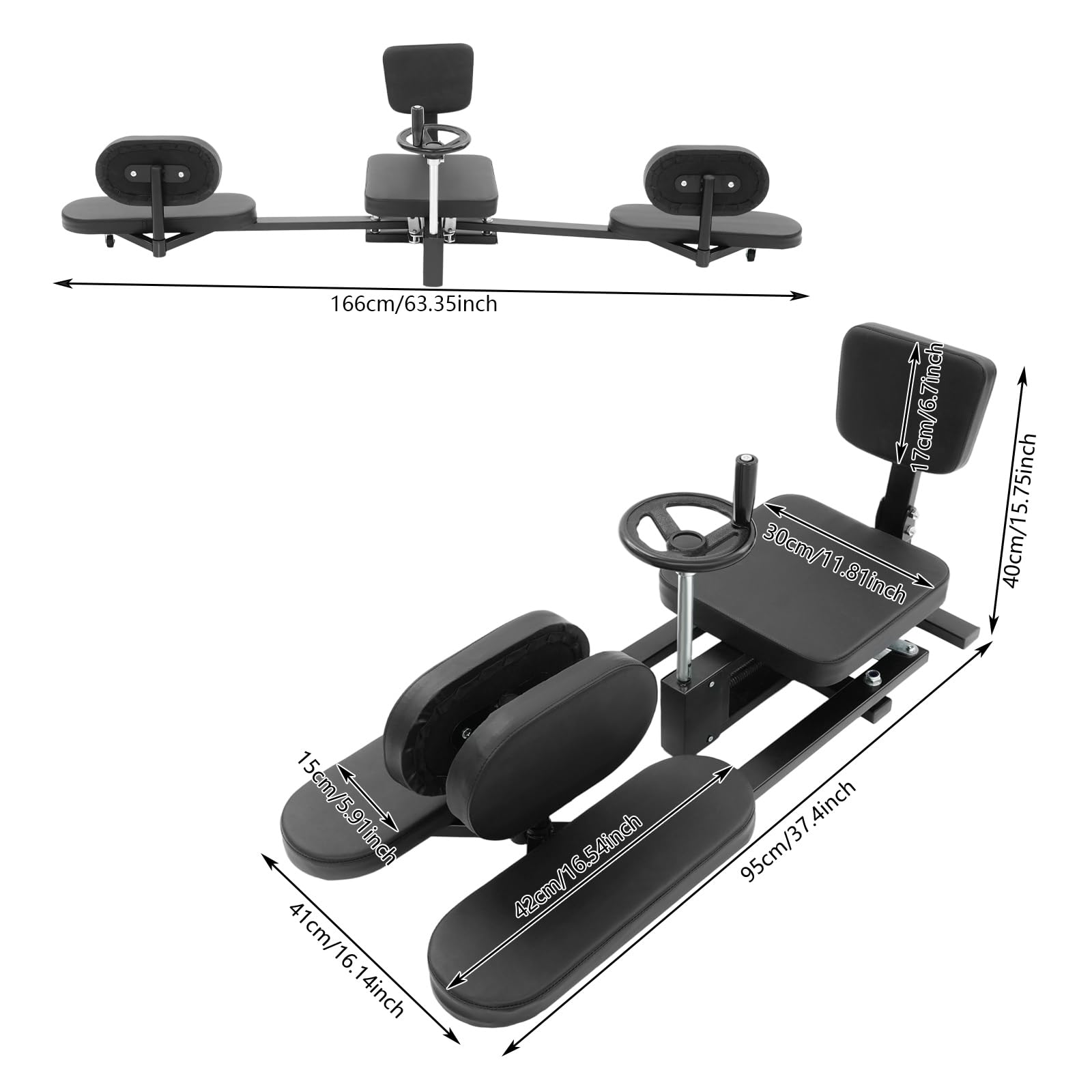 Professioneller Beinspreizer für Flexibilitätstraining, 180° Beinstreck-Trainer, Beinspaltmaschine für Tanz, Yoga und Kampfsport, Verstellbarer Leg Split Machine, Robust bis 100kg Ideal für Heim-Gym